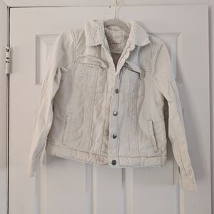 Cream Jacket with Sherpa Lining